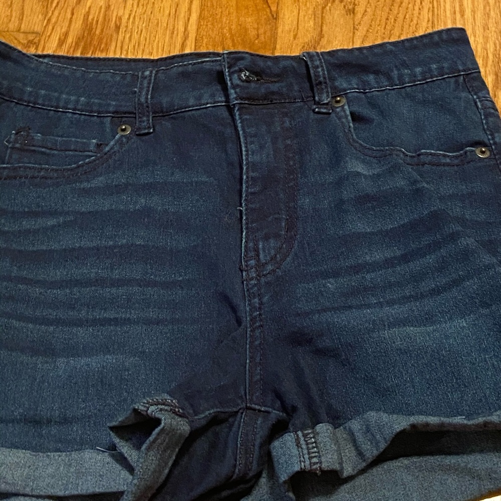 aeropostale dark wash shorts